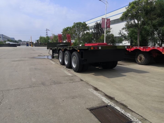Sinotruk 3 Ejes Fuwa 13t 60 Tones Tailer de lecho bajo con viga principal de acero carbono Q345b