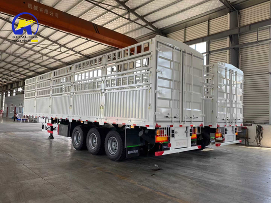 Semi-remolque de carga con una pieza 1m * 0.5m * 0.5m caja de herramientas