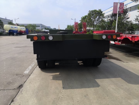 Semi remolque de baja anchura de 90 mm de acero para el transporte de equipos de gran tamaño