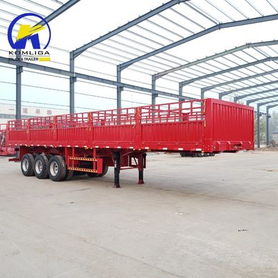 Suspensión de acero tipo brazo cruzado 3/4 Eje 40 60 80 Ton Fence Cargo Semi camión remolque