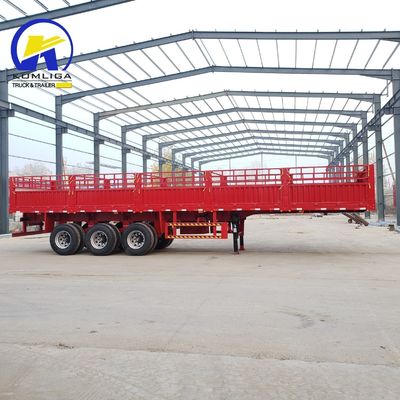 Suspensión de acero tipo brazo cruzado 3/4 Eje 40 60 80 Ton Fence Cargo Semi camión remolque