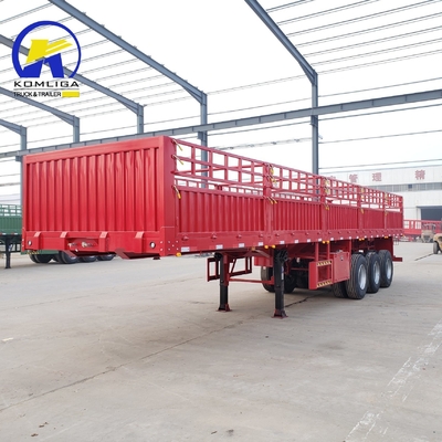 3 Ejes 40FT 45FT valla de pared lateral Semi camión remolque Jost dos velocidades Spport Pierna apoyado