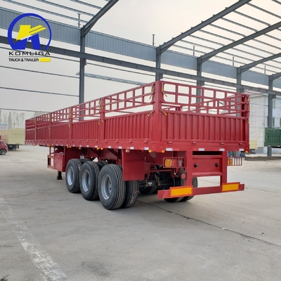 3 Ejes 40FT 45FT valla de pared lateral Semi camión remolque Jost dos velocidades Spport Pierna apoyado