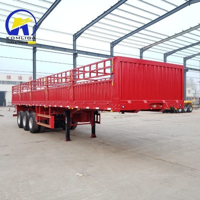3 Ejes 40FT 45FT valla de pared lateral Semi camión remolque Jost dos velocidades Spport Pierna apoyado