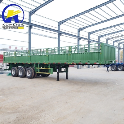 3 Ejes de la cerca de ganado Cargo Semi camión remolque con Jost 2.0 o 3.5 pulgadas King Pin
