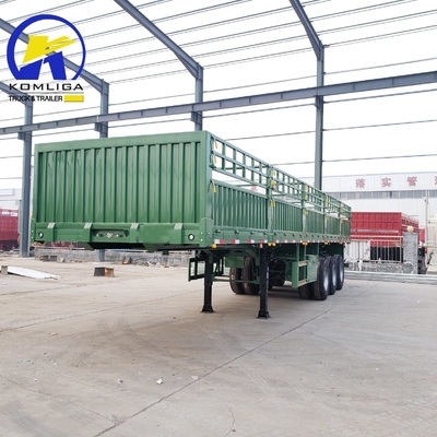 3 Ejes de la cerca de ganado Cargo Semi camión remolque con Jost 2.0 o 3.5 pulgadas King Pin