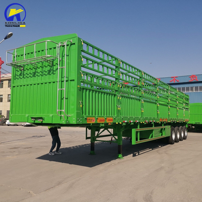 3 ejes 4 ejes Box trailer Container Semi-trailer Pared de carga con eje Fuwa/BPW