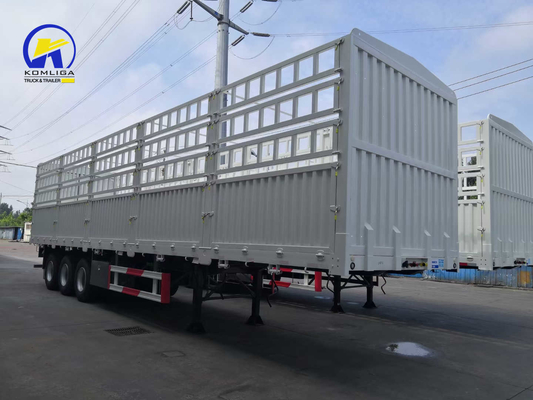 Suspensión mecánica 3ejes 40FT Contenedor Pared lateral Semi remolque para dentro de sus necesidades