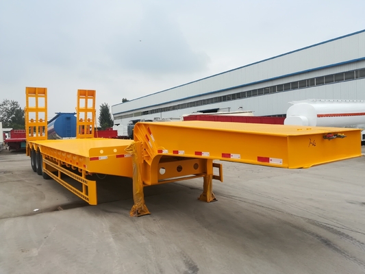 Semiremolque de 50 a 80 t de capacidad con plataforma baja y rampa 12 Número de neumático Fuwa/Eje BPW