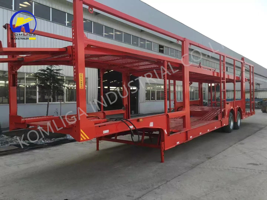 Clasificación de trabajo pesado 3 Transporte de vehículos de carga por eje Semitráiler de camión con elevación hidráulica