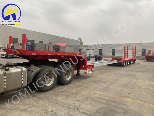 Jost 2.0/3.5 pulgadas King Pin Multi Axles 60/80/100 toneladas Semi remolque de lecho bajo para Rusia