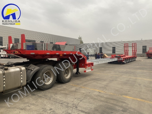 Jost 2.0/3.5 pulgadas King Pin Multi Axles 60/80/100 toneladas Semi remolque de lecho bajo para Rusia
