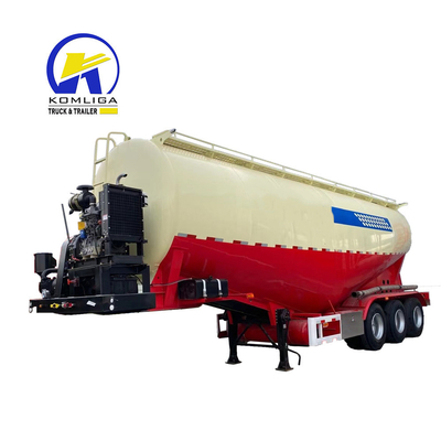 2-4 Ejes 40m3 45m3 50m3 Silos Cisterna Cemento a granel Remolque con el estándar de seguridad de la guardia