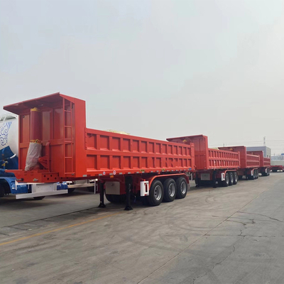 Autodumping de 35 toneladas de contenedores de descarga hidráulica de 40 pies de altura para el transporte de contenedores