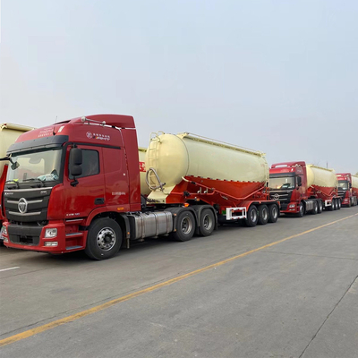 35cbm 38cbm Transportador de energía seca de granel Silo de cemento a granel Semi remolque y personalización