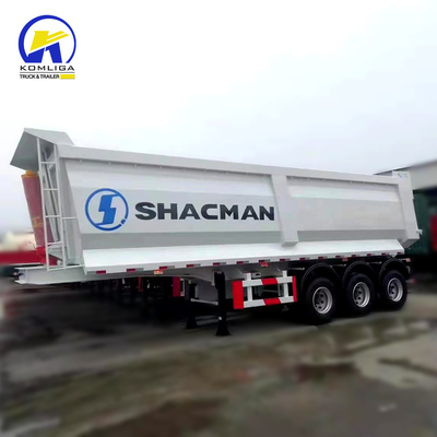 Trailers hidráulicos de cajas de descarga de utilidad con 90 W mm*13 espesor mm*10 capas de hoja de resorte