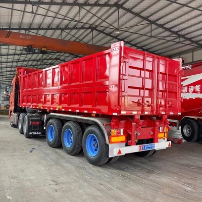 60 toneladas 3 ejes Fuwa Bwp remolque de camión para transporte de carga pesada
