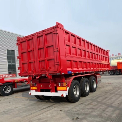 60 toneladas 3 ejes Fuwa Bwp remolque de camión para transporte de carga pesada