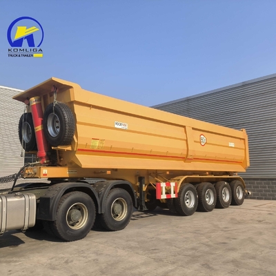 10000x2500x3800mm Sinotruk Dump Trailer con dispositivo de elevación frontal y suspensión de brazo cruzado