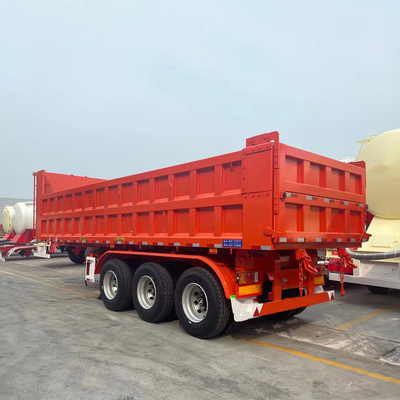 Remolque trasero de descarga lateral con 3-6 ejes y sistema hidráulico Hyva