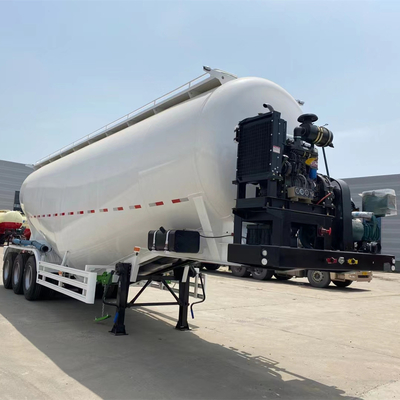 3 Ejes Cimc Cement Bulker Trailer con capacidad de 35m3 40m3 45m3 y 2 transportadores de neumáticos de repuesto