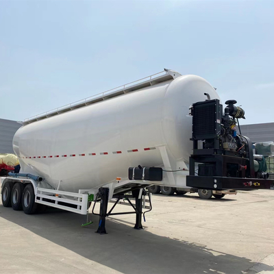 3 Ejes Cimc Cement Bulker Trailer con capacidad de 35m3 40m3 45m3 y 2 transportadores de neumáticos de repuesto