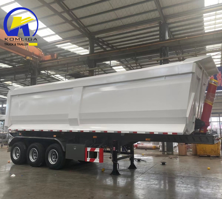 Conjunto completo de Hyva Lifting C Sinotruk 3/4 Dump Trailer para el transporte de carga