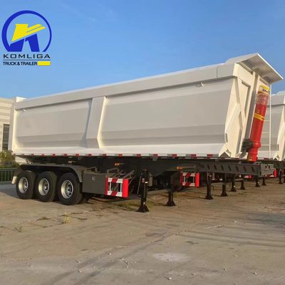 Conjunto completo de Hyva Lifting C Sinotruk 3/4 Dump Trailer para el transporte de carga