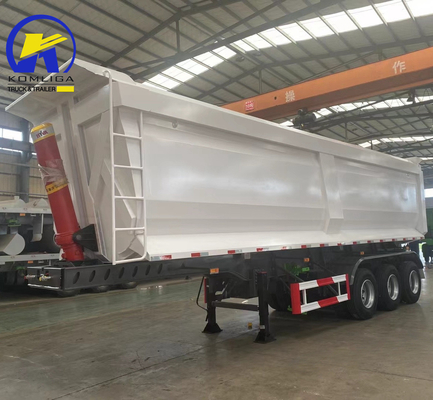 Conjunto completo de Hyva Lifting C Sinotruk 3/4 Dump Trailer para el transporte de carga
