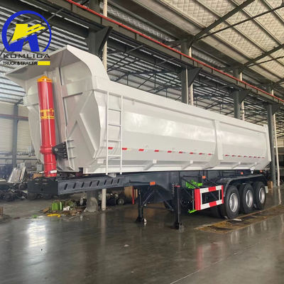 Conjunto completo de Hyva Lifting C Sinotruk 3/4 Dump Trailer para el transporte de carga