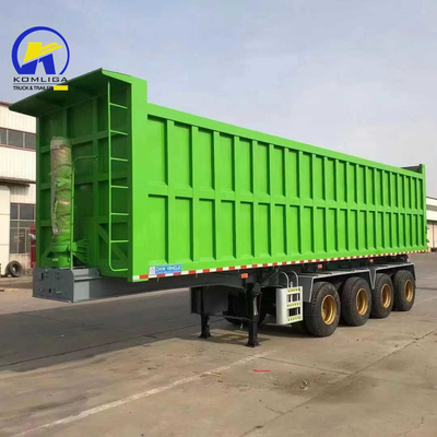 80 toneladas de caja lateral hidráulica tirador de descarga descarga semi-camión remolque para África Jost King Pin