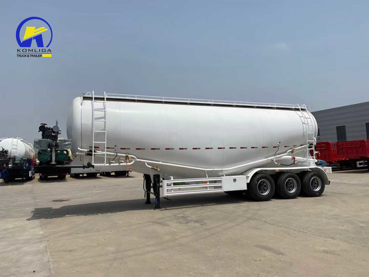 28m3-60m3 3 Ejes Cementero a granel Cisterna de polvo Remolque de aire compressor 12m3/minuto Bohai