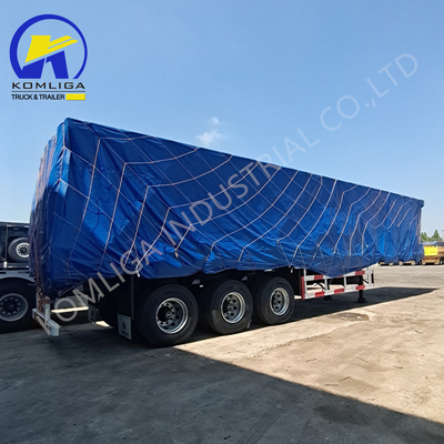 Jost 2.0 o 3.5 pulgadas King Pin 3 Eje 35cbm camión de basura hidráulico de inclinación semirremolque