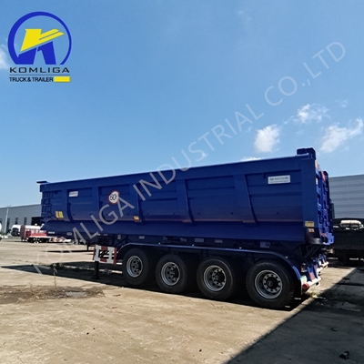 Jost 2.0 o 3.5 pulgadas King Pin 3 Eje 35cbm camión de basura hidráulico de inclinación semirremolque