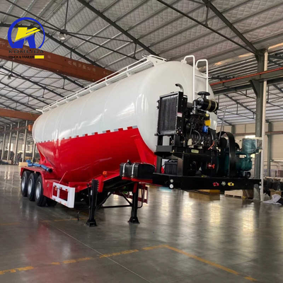 Guardia de seguridad estándar 2/3 Ejes 50 toneladas Cementos a granel de polvo seco del tanque de remolque