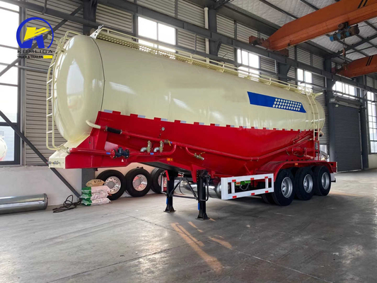 3/4 Ejes de acero 15-40cbm 50 toneladas Cementero a granel para el tanque de camión