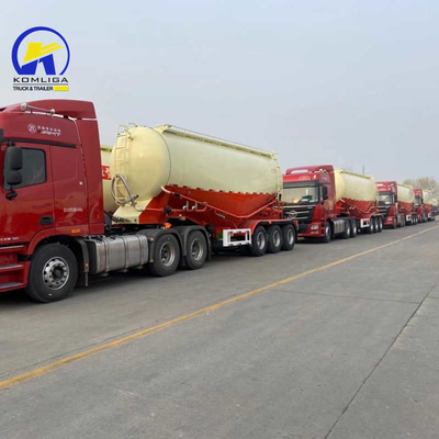 3/4 Ejes de acero 15-40cbm 50 toneladas Cementero a granel para el tanque de camión
