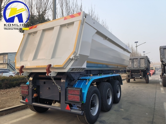 Semi-remolque para materiales de construcción de 3 ejes