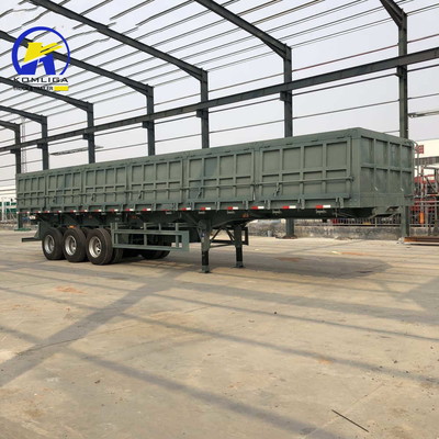 Semi-remolque de 3 ejes con remolque lateral, tractor con remolque de inclinación y sistema de frenado antibloqueo ABS