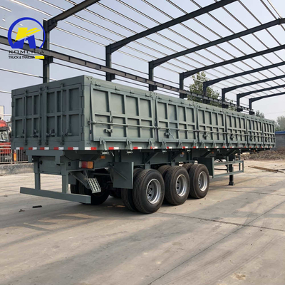 Semi-remolque de 3 ejes con remolque lateral, tractor con remolque de inclinación y sistema de frenado antibloqueo ABS
