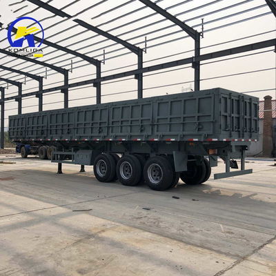 Semi-remolque de 3 ejes con remolque lateral, tractor con remolque de inclinación y sistema de frenado antibloqueo ABS
