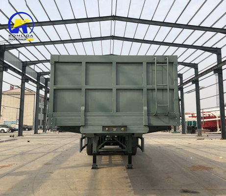 Semi-remolque de 3 ejes con remolque lateral, tractor con remolque de inclinación y sistema de frenado antibloqueo ABS