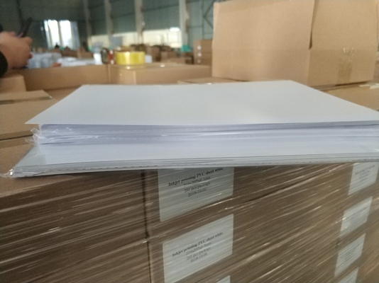 210x297x0.3 Impresión por inyección de tinta Hoja de PVC para tarjetas de plástico Soporte de piezas de repuesto técnicas