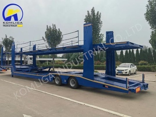Capacidad de carga de 80T Semiremolque de transporte de automóviles certificado por el CCG para el transporte a Uzbekistán
